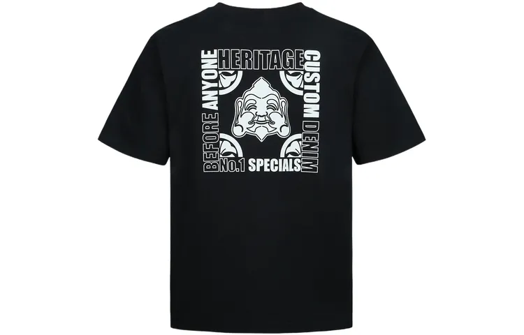 EVISU T Shirts Men's Crew Neck Moderate Straight Fit