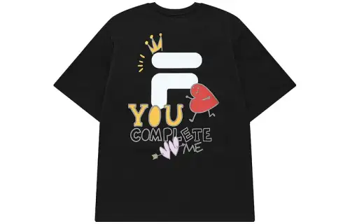 FILA FUSION TOKYO STUDIO T Shirt Unisex Black