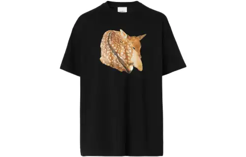 Burberry Printed Crewneck T Shirt