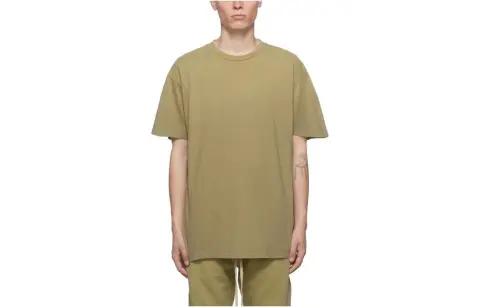 Fear Of God SS23 Eternal T-Shirts Men's Vintage Army Green Crew Neck Moderate Straight Fit