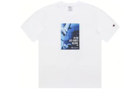 Champion Rochester T-Shirts Unisex White Crew Neck Moderate Straight Fit