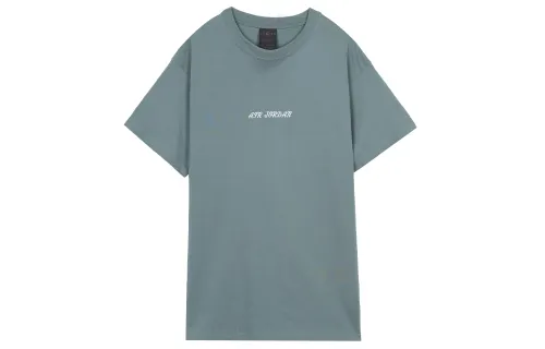 Jordan T Shirts Men's Green Crew Neck Moderate Straight Fit