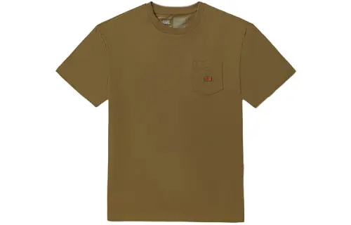 Vans Drop Shoulder Sleeve T Shirt Unisex Earth Yellow