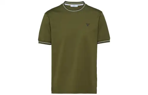 PRADA SS22 T Shirt Men's Army Green