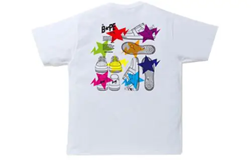 A BATHING APE Bape T Shirts Men's Crew Neck Moderate Straight Fit