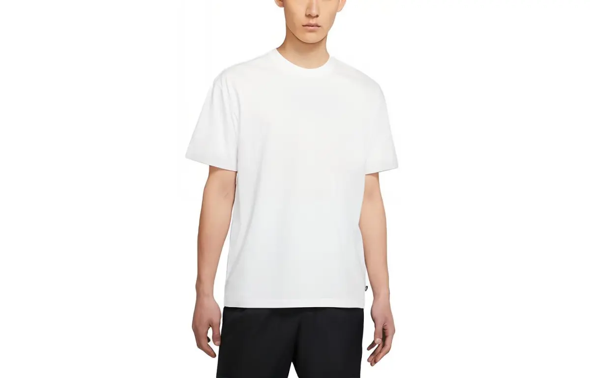 Nike SB T-Shirts Men's White Crew Neck Moderate Straight Fit