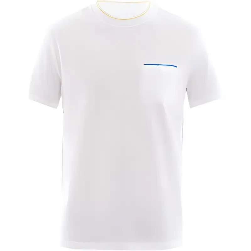PRADA T Shirts Men's White Crew Neck Moderate Straight Fit