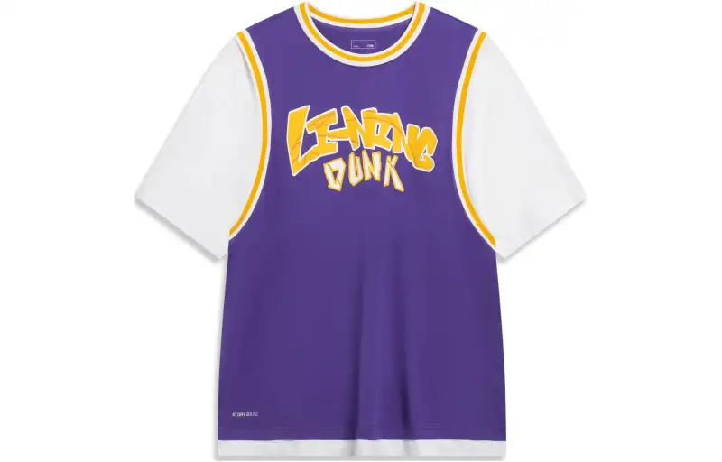 Li Ning Sports Fashion Collection T Shirt Unisex Free Purple