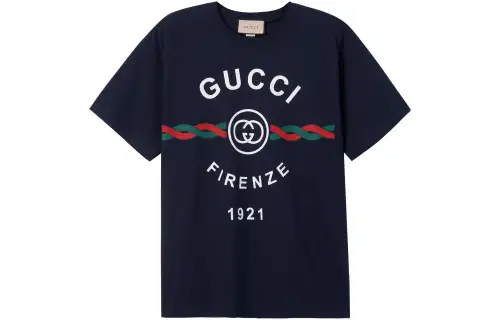 GUCCI SS22 T Shirt Men's Dark Blue