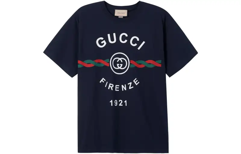 GUCCI SS22 T Shirt Men's Dark Blue