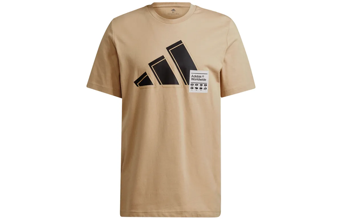 Adidas T-Shirts Men's Crew Neck Moderate Straight Fit