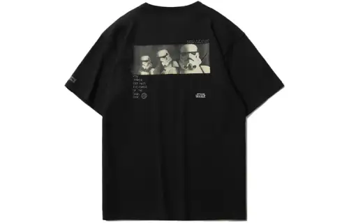 Li Ning T Shirts Men's Black Crew Neck Moderate Other