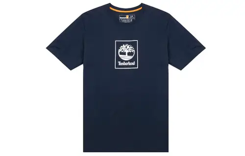 Timberland T Shirts Men's Blue Crew Neck Moderate