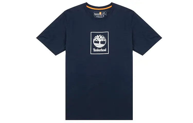 Timberland T Shirts Men's Blue Crew Neck Moderate