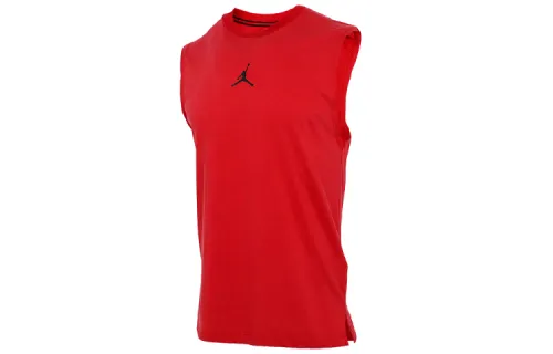 Jordan T Shirts Men's Red Crew Neck Moderate Straight Fit