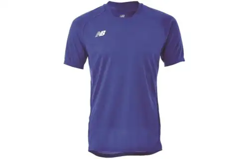 New Balance T Shirts Men's Royal Blue Crew Neck Moderate Straight Fit