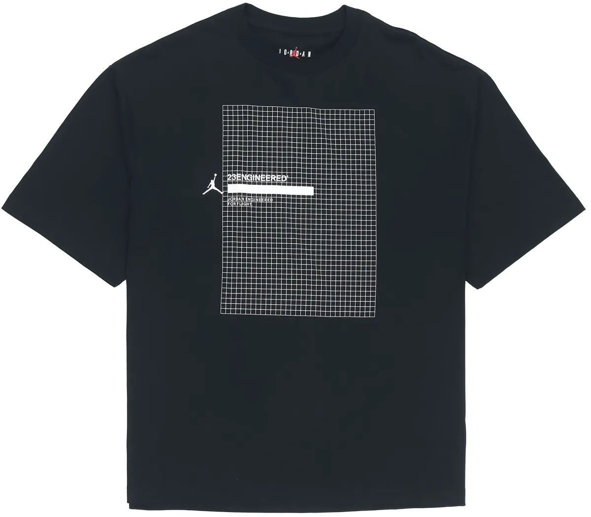 Jordan T-Shirts Men's Black Crew Neck Moderate Straight Fit