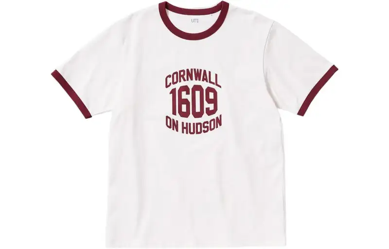 UNIQLO T Shirt Unisex White Red