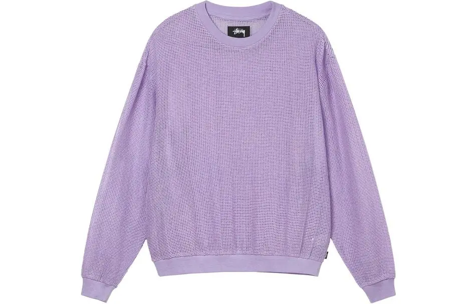 Stussy Cotton Mesh Long Sleeve Crew Top