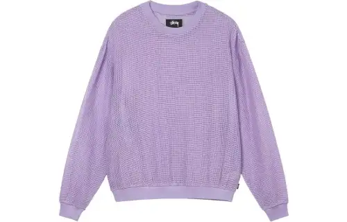 Stussy Cotton Mesh Long Sleeve Crew Top