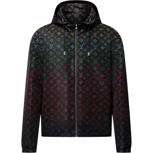 LOUIS VUITTON Monogram Flowers Gradient Printed Windbreaker