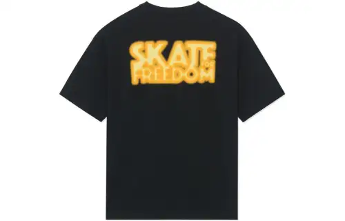Li Ning Skateboard T Shirts Unisex Crew Neck Moderate Straight Fit