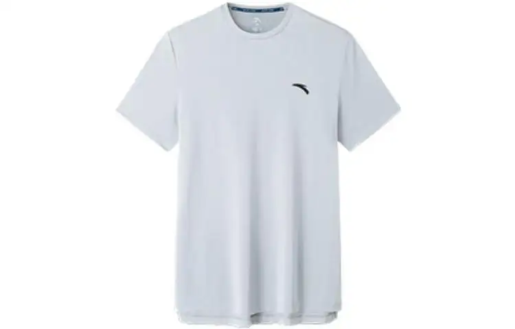 ANTA T Shirts Men's Gray Crew Neck Moderate Other