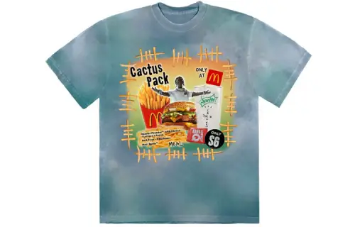 Travis Scott X McDonald's Cactus Pack Vintage Bootleg T Shirt