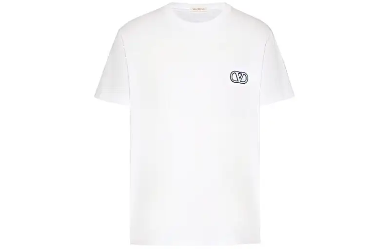 Valentino VLogo Embroidered Crewneck T Shirt