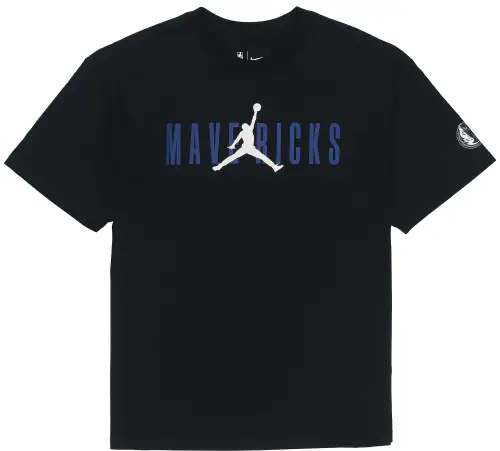 Jordan T Shirts Men's Black Crew Neck Moderate Straight Fit
