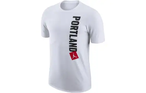 Jordan T Shirts Men's White Crew Neck Moderate