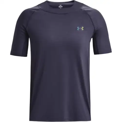 Under Armour T Shirts Men's Navy Blue Crew Neck Thin Straight Fit