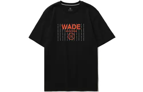 Li Ning Wade Collection T Shirts Men's Black Crew Neck Moderate Straight Fit