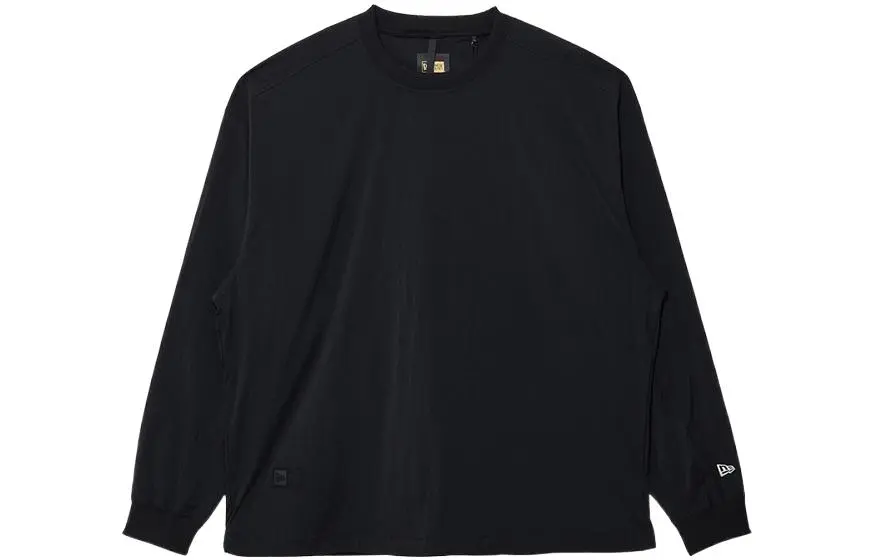 New Era T-Shirts Unisex Black Crew Neck Moderate Straight Fit