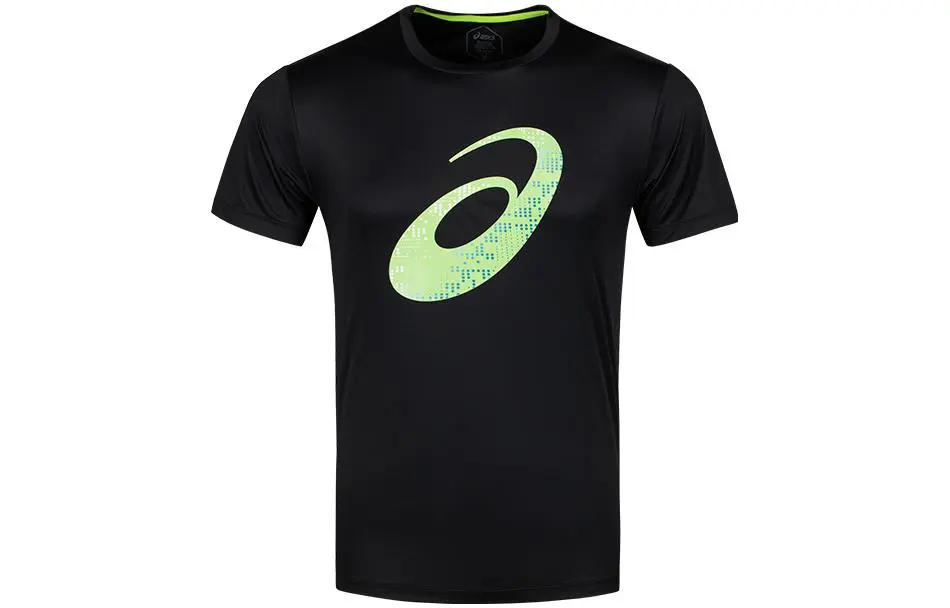 ASICS T-Shirts Men's Black Crew Neck Moderate Straight Fit