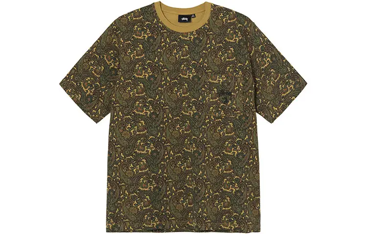 Stussy T Shirts Men's Multicolor Crew Neck Moderate Straight Fit