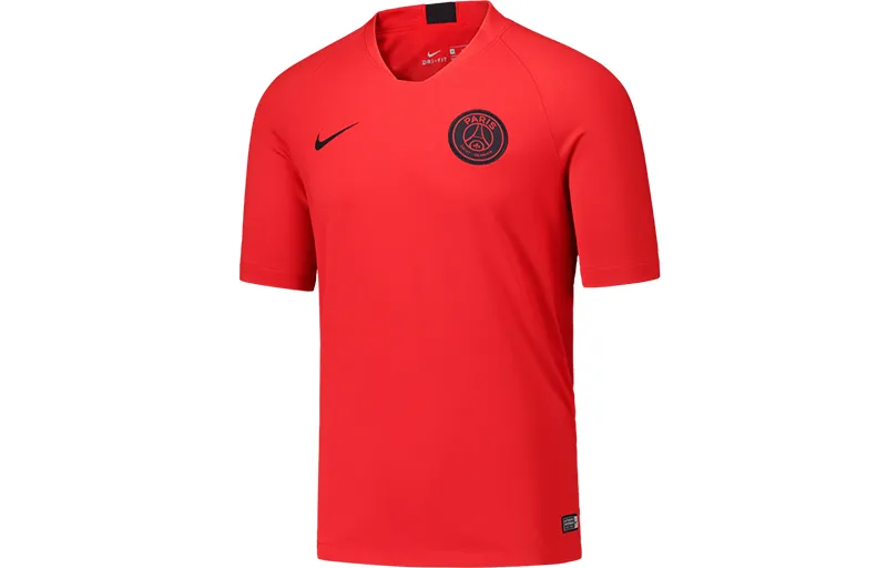 Nike T-Shirts Men's Red V-neck Moderate Straight Fit