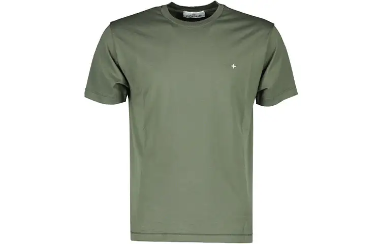 STONE ISLAND T Shirts Unisex Green Crew Neck Moderate Straight Fit
