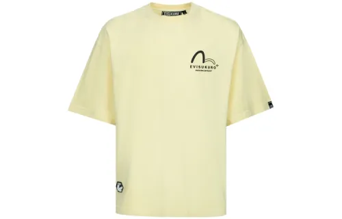 EVISU T Shirts Men's Crew Neck Moderate Straight Fit
