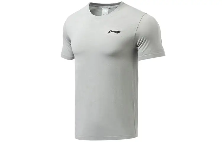 Li Ning Running Collection T Shirt Men's Mixed Color Coin Gray