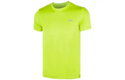 Li Ning T Shirt Men's Fluorescent Bright Green