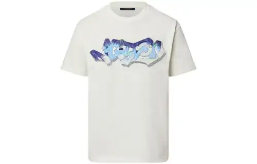 LOUIS VUITTON 3D Lv Graffiti Embroidered T Shirt