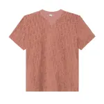 DIOR T Shirts Men's Pink Crew Neck Straight Fit