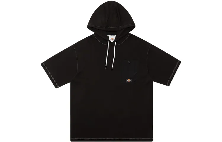 Dickies T Shirts Men's Black Hooded Moderate Straight Fit