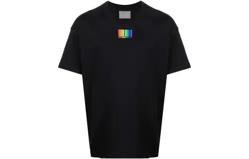 Vetements T Shirts Unisex Black Crew Neck Moderate Straight Fit
