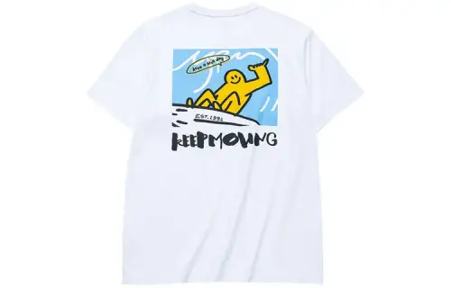 ANTA Life Collection T Shirts Men's White Crew Neck Moderate Straight Fit