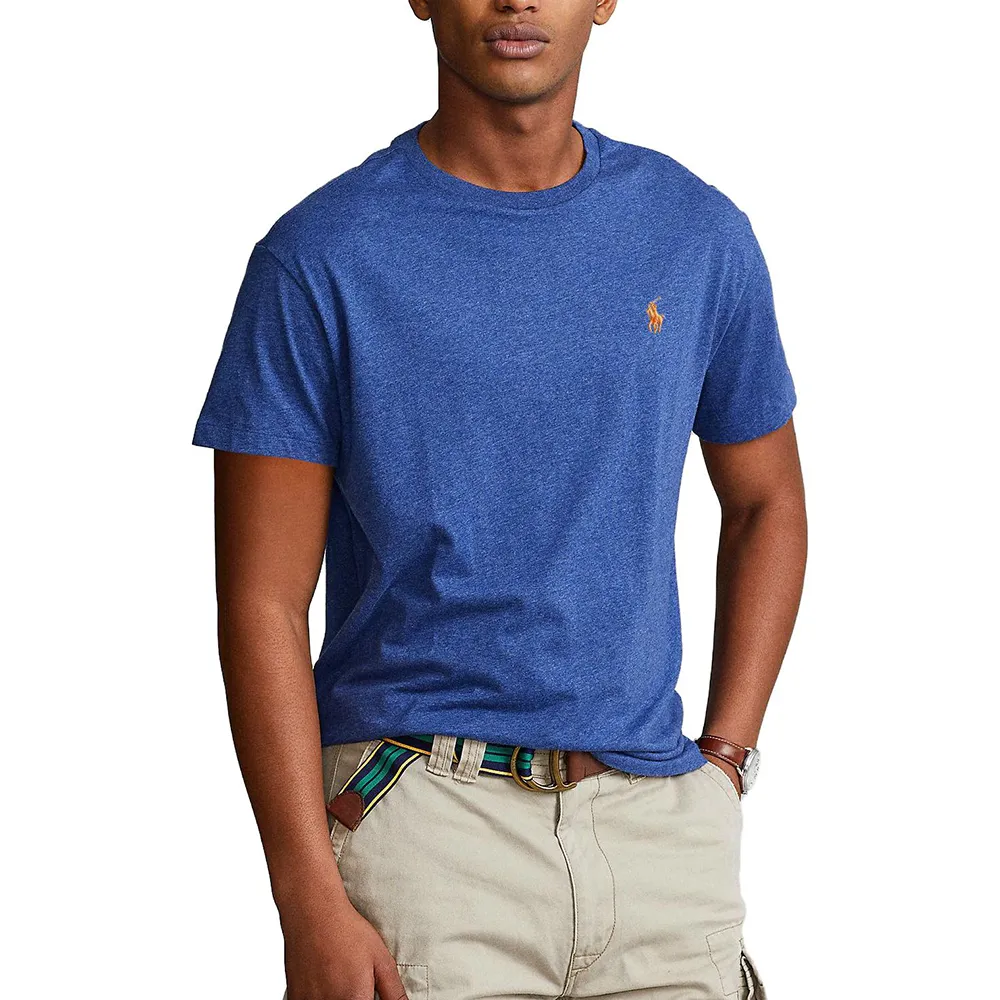 Polo Ralph Lauren T-Shirts Men's Blue Crew Neck Moderate