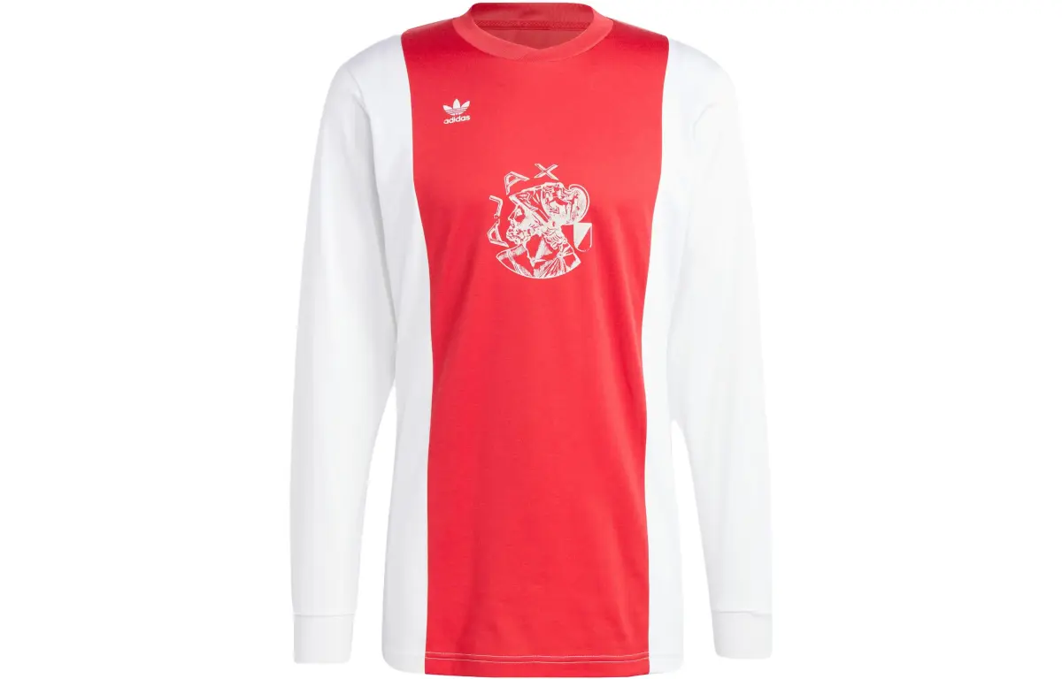 Adidas Originals T-Shirts Men's Red Crew Neck Moderate Straight Fit
