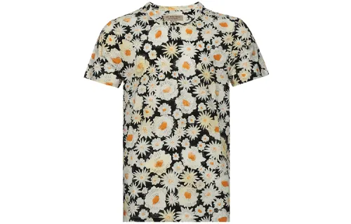 Burberry cream floral-print short-sleeve shirt