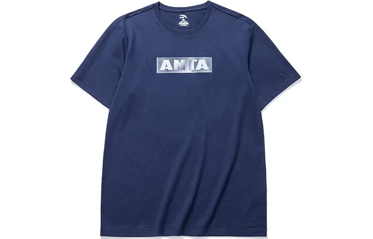 Anta T Shirt Men's Bright Moon Blue